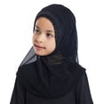 thumbnail image 5 of CPNG Instant Hijab Scarf Kids Full Neck Cover Head Scarf Headwear Pre-teen Headscarf One Piece Junior Muslim Hijab Cap Long Scarf Wrap Islamic Turban Headwrap, 5 of 9
