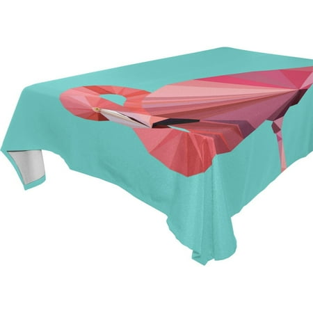 

POPCreation Pink Flamingo Tablecloth 60x104 inches