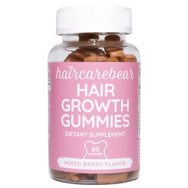 haircarebear Hair Growth Support Gummies with Biotin and Zinc 60s