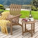 thumbnail image 2 of ZYPPPA Round Outdoor Side Table, 18 Inch Weather Resistant HDPE Adirondack Table, Outdoor Indoor Chairside End Tables, Patio Side Table for Lawn Garden Balcony Backyard, Easy Assembly (2, Brown), 2 of 9