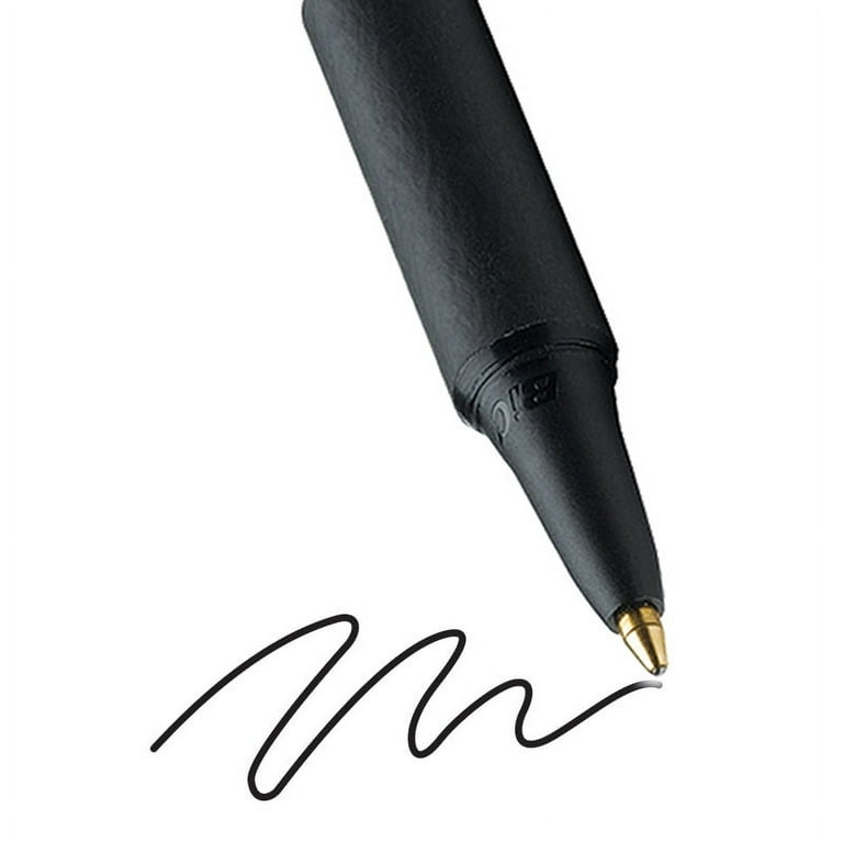 BIC Soft Feel Retractable Ballpoint Pen, Medium Point (1.0mm), Black,  36-Count 