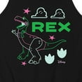 thumbnail image 3 of Toy Story - Neon Rex  - Men's Jersey Tank Top, 3 of 5