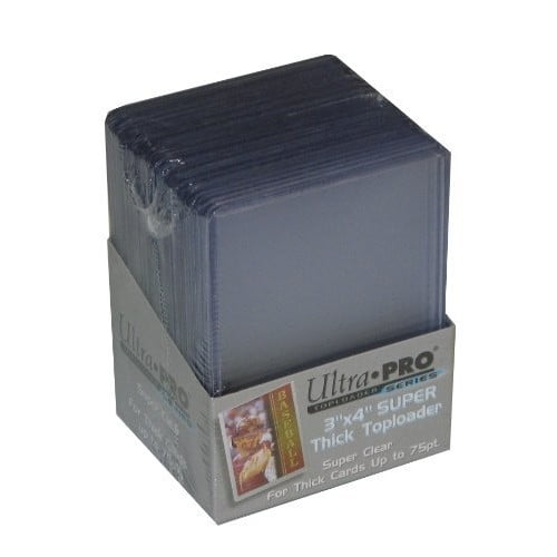 3" x 4" Extra Thick Toploaders 10 Holds 180pt 190pt Super Thick Cards Ten 