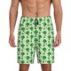 thumbnail image 1 of Balery Broccoli 1 Pantalones cortos de pijama de punto de algodón para hombre con cinturilla y bolsillos-Small, 1 of 6
