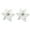 Silver, variant on D-GROEE 12Pcs Christmas Glitter Poinsettia Flowers Artificial Xmas Flowers Wedding Christmas Tree New Year Ornaments