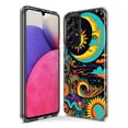 thumbnail image 3 of MUNDAZE Samsung Galaxy A52 Shockproof Clear Hybrid Protective Phone Case Neon Psychedelic Indie Hippie Indie Moon Cover, 3 of 5