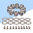 thumbnail image 6 of Nicehomfit 1Set Guitar Mounting Screw and Threaded Bushing Silver Metal, 6 of 8
