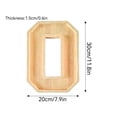 thumbnail image 4 of 2026 Bamboo Serving Tray Number Shaped Wooden Platter - Numbers Charcuterie Board Box for Graduation Party Centerpiece Snack Fruit Dessert Charcuterie Board - Number Shape 4, 4 of 10
