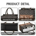 thumbnail image 4 of Large Capacity Tote Bag,Leopard Print and Footballs Pattern Handbag Fashion Luxury Tote Bag,15.7"x13"x 5.1" Inches,Laptop Compatible, 4 of 6