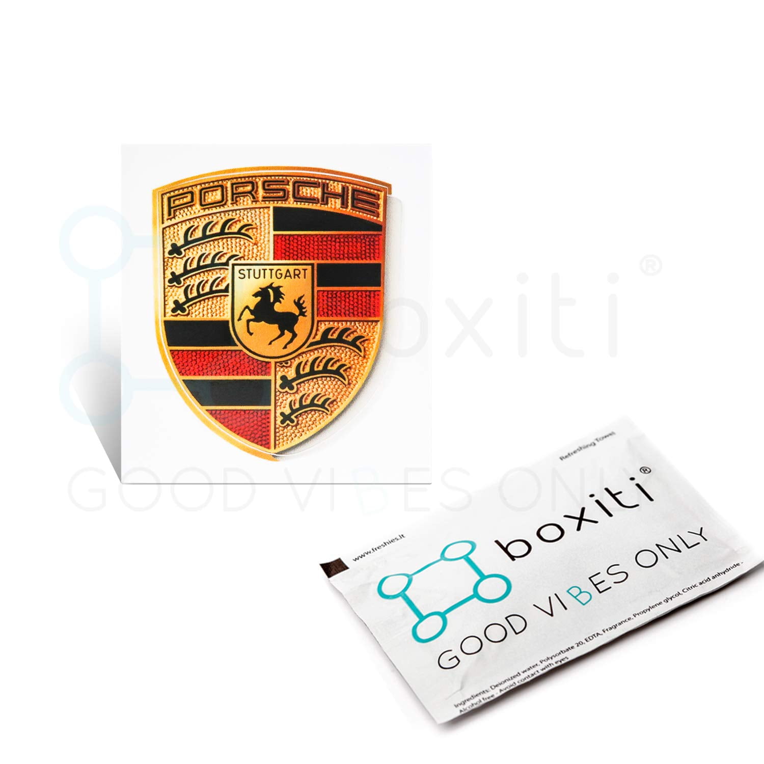Porsche Crest Sticker Logo 65mm X 53mm Gt3 Rs 4 0 Gt2 Style Porsche Emblem Logo Sticker Including Wipe Walmart Com