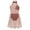 Dusty Pink, variant on Kids Girls Ruched Chiffon Bodice Lyrical Dance Dress Latin Jazz Dancing Dress Lavender 14