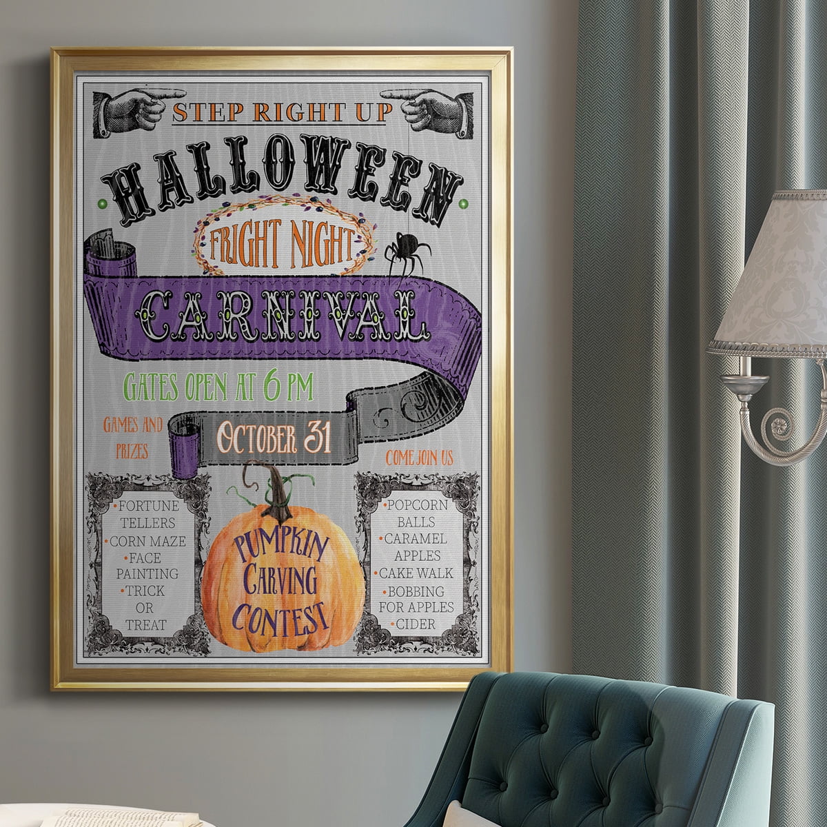 Carnival Sign Premium Classic Framed Print - Ready to Hang