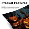 thumbnail image 2 of Pumpkin Velvet Pillow Covers Set of 2 with Unique Patterns for Decorative Pillows - 16x16, 18x18, 20x20 Inches for Various Occasions, 2 of 6