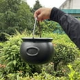 thumbnail image 6 of Deyuer Halloween Witch Cauldron,Large Black Plastic Witch Kettle Halloween Pot,Candy Holder Spooky Party Decorations,Black, 6 of 10