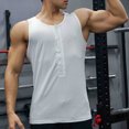 thumbnail image 2 of Mlzmgr Tank Tops for Men Slim Sleeveless Crewneck Mens Tanks Summer Trendy Workout Gym Tops Solid Color, 2 of 9