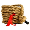 thumbnail image 2 of Franklin Sports Field Day Tug of War Rope, 20ft Long, Natural Jute, for Kids and Adults, 2 of 12