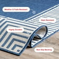 thumbnail image 4 of nuLOOM Asha Simple Striped Indoor/Outdoor Area Rug, 3' 6" x 5', Asha Navy, 4 of 9