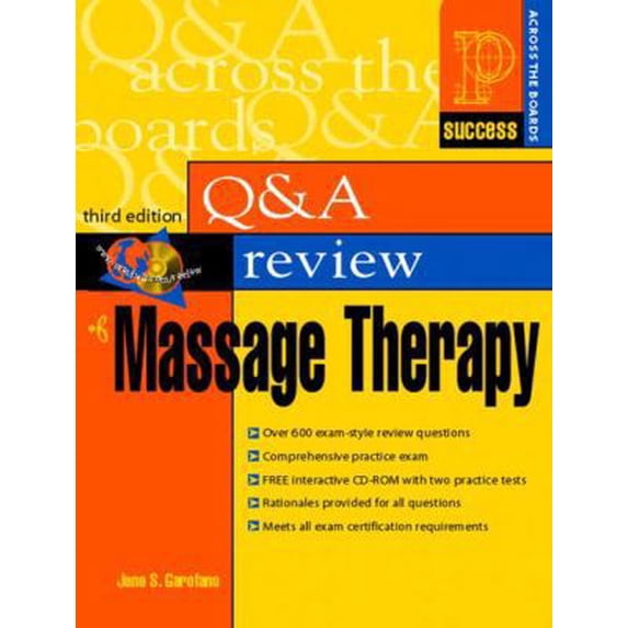 Pre-Owned Prentice Hall Health's Question & Answer Review of Massage Therapy, Third Edition (Paperback) 0130490989 9780130490988