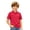 Red, variant on Kids Short Sleeve Polo Shirt Boys Girls Classic Lapel Collar Deer Embroidery Casual Tops Lightweight Breathable Summer Tee for Daily Wear Oktoberfest Outfit(Dark Blue,9-10Years)