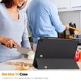thumbnail image 6 of Fancing for Amazon Kindle Fire Max 11 Case (13th Generation, 2023 Release) 11" - Slim Folding Stand Cover Case for Fire 11 Tablet with Auto Wake/Sleep (Black), 6 of 7