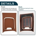 thumbnail image 5 of Unique Bargains Center Console Panel Faux Leather Sticker for Mercedes-Benz GLC Class X254 2023-2024 Central Control Gear Shift Panel Cover Interior Trim Brown 1 Set, 5 of 6