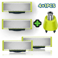 thumbnail image 1 of For Philips One Blade Shaver Blade Compatible With Philips Oneblade Replacement Pro Blades Men, 4+1 Pack, 1 of 5