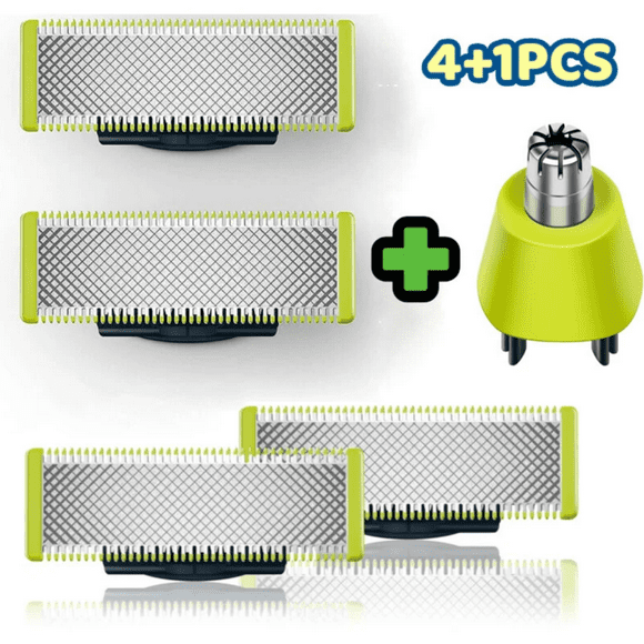 For Philips One Blade Shaver Blade Compatible With Philips Oneblade Replacement Pro Blades Men, 4+1 Pack