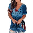 thumbnail image 1 of Birdeem T-Shirts à Col Rond pour Femmes à Imprimé, Manches Courtes, T-Shirt Blouse, Hauts Amples, 1 of 1