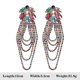 thumbnail image 1 of Exaggerated Multicolour Crystal Dangle Earrings Luxury Shiny Rhineston--56686-MT|Model code4651 56686-MT, 1 of 5