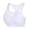 White, variant on Women Color Block Fishnet Mesh Sports Bra Hollow Out Racerback Workout Tank Tops Breathable Stretch Yoga Fitness Crop Braletts Black One Size