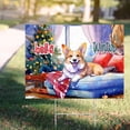 thumbnail image 4 of Watercolor Hello Winter Corgi Chill Christmas Welcome Yard Sign Welsh Corgi Dog Lover Gifts Idea Outdoor Home Lawn Garden Porch Decor - 00016, 4 of 5