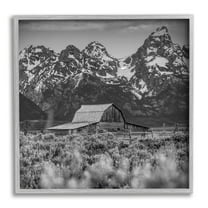 Stupell Industries Farm Barn Mountain Landscape Rural Countryside Photography, 17 x 17, Design by Daniel Sproul