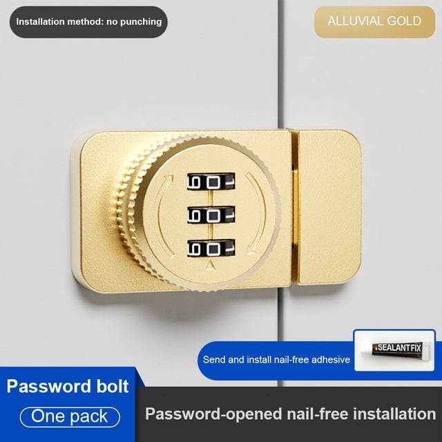 3 Digital Combination Lock Password Drawer Locks Sliding Door Latch Cabinet Door Lock Buckle Security Furniture Hardware