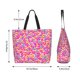 thumbnail image 5 of Balery Colorful Donuts 1 Bolsa Tote Estilo Estético con Cremalleras, Bolsa de Hombro, Bolsa de Compras Grande y Plegable, 5 of 8