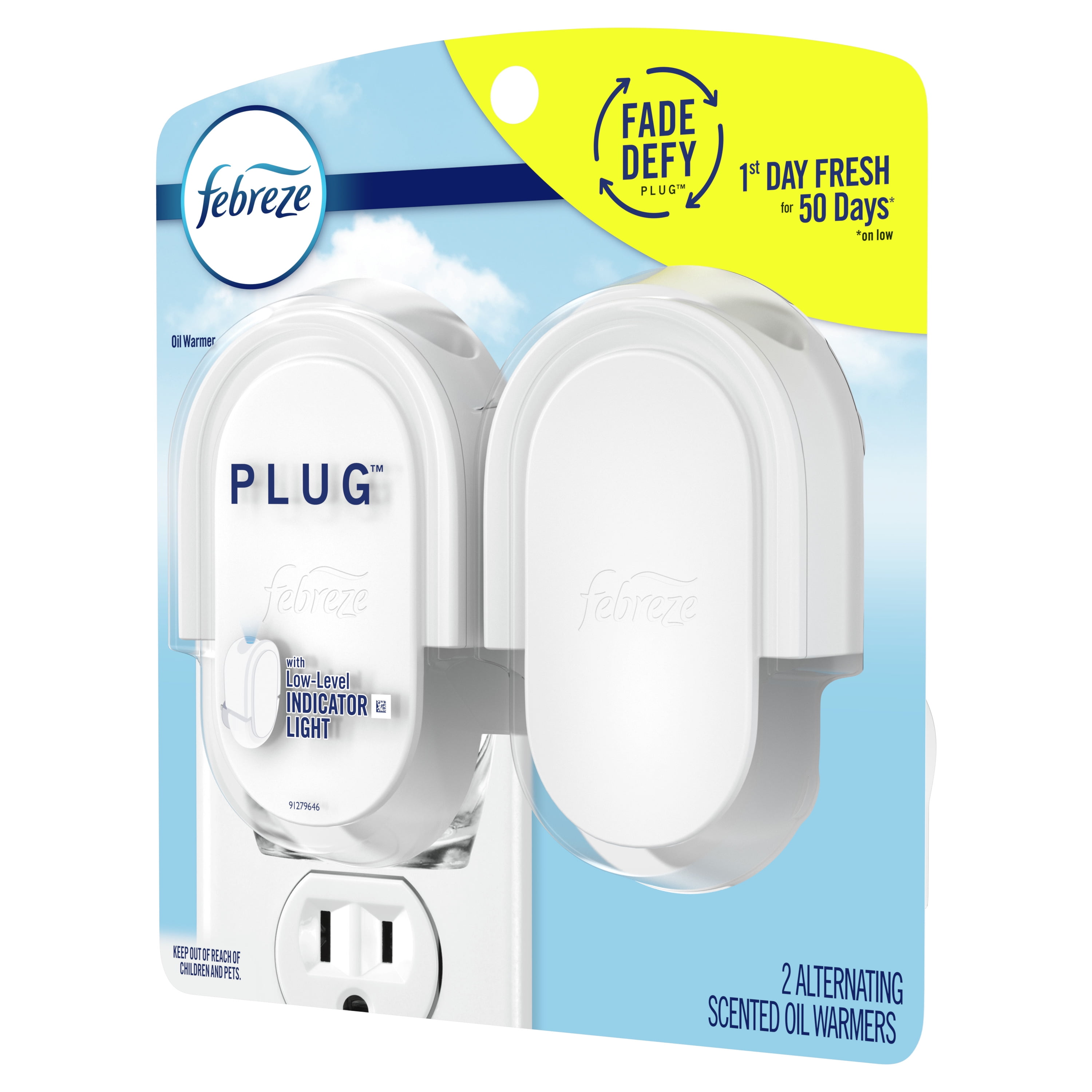 Febreze Plug in Air Freshener Odor Fighting Scented Oil Warmer Device 2 Count Walmart