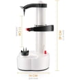 thumbnail image 4 of CHOK Electric Potato Peeler Automatic Rotating Apple Peeler Machine  Heavy Duty Multi-function Stainless Steel Peeler with 2 Extra Blades for Kitchen Fruits and Vegetables, 4 of 8