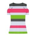 thumbnail image 4 of EINCcm Sexy Cold Shoulder Tops for Women 2024 Summer Short Sleeve Tshirts Blouses Ladies Tunic Tops, 4 of 5