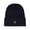 Navy, variant on Kids Teddy Bear Crest Rayon-Blend Chunky-Ribbed Cuffed Beanie, L, Navy