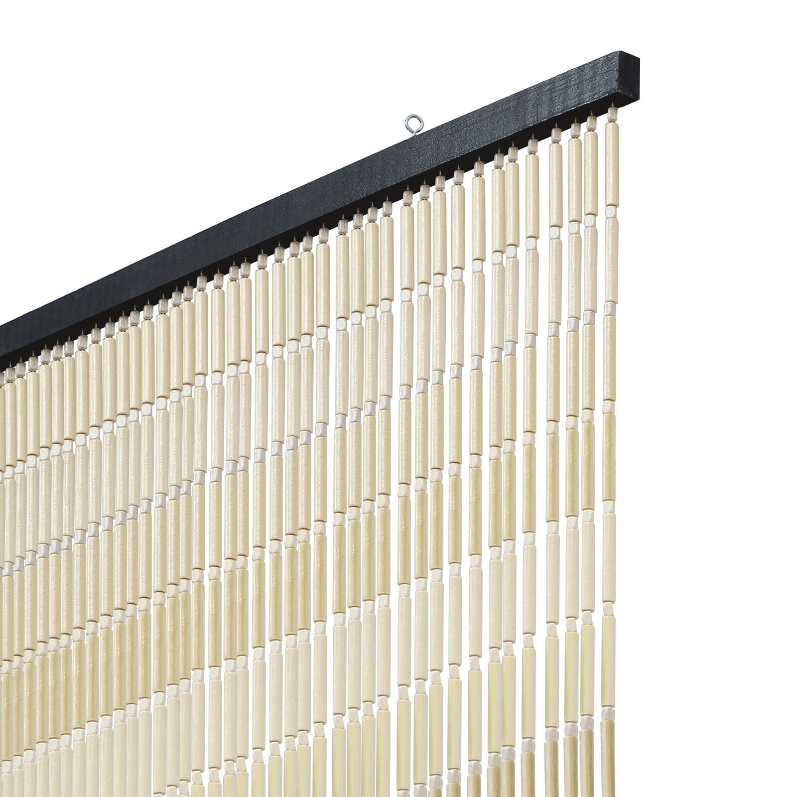 25/60 Strands Retro String Door Curtain Wood Bamboo Beaded Curtain Room Divider Window Decor 78*35.5inch/70.87*35.43inch