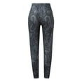 thumbnail image 4 of Gibobby Pantalones térmicos para mujer Pantalones deportivos de talla alta para mujer Pantalones de yoga con cintura estampada informal a la(Negro,M), 4 of 4