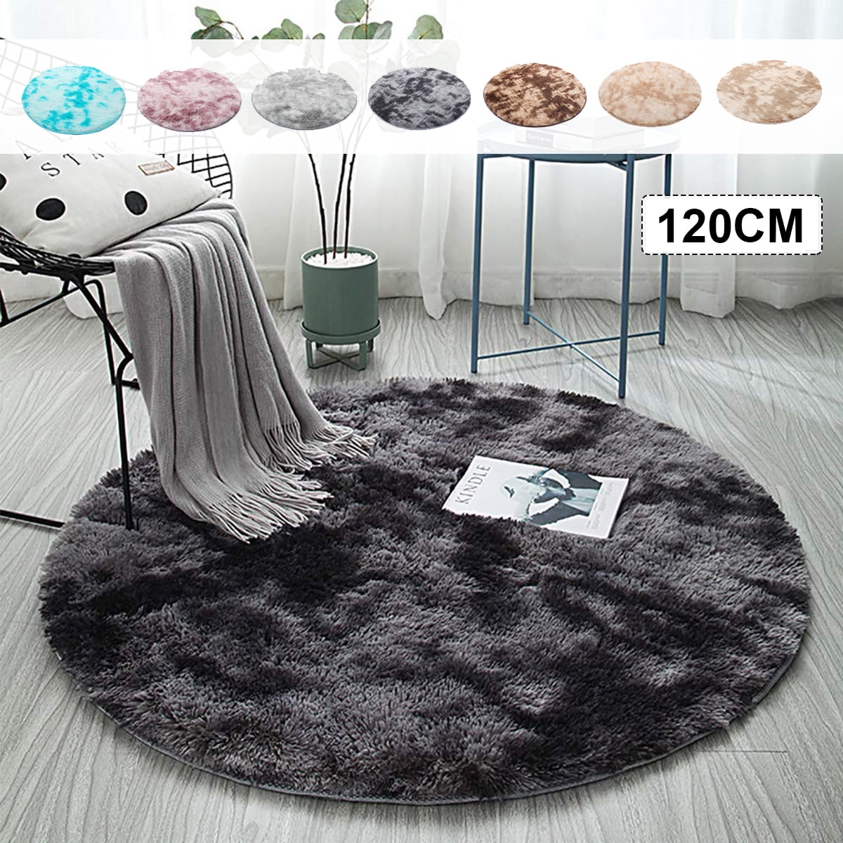 120cm fonce teppich vidalondon vache runder jandel mercer41 fourrure alfombra similicuir mouton rondes clickwerbung