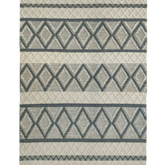 Natural and Grey Ramsha Handmade Woven Rug SRN 009