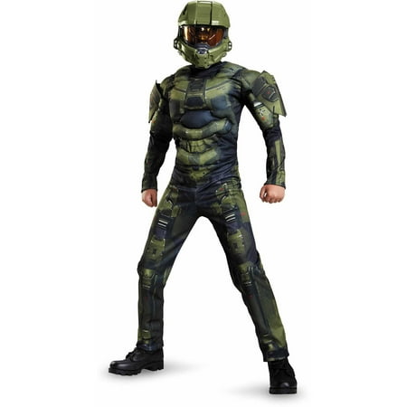 Halo Master Chief Classic Muscle Child Halloween (Best Weapons Halo 4)