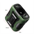 thumbnail image 2 of Ventilador de cintura portátil de 100 velocidades con ventilador personal recargable USB ligero (verde), 2 of 9