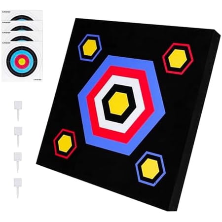 20 Archery Targets High-Density EVA Foam Bow Targets for Recurve & Compound Bow Backyard Outdoor Practice Bow & Arrow Training Shooting$$Other