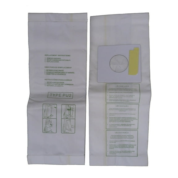 18 EnviroCare Sharp Upright Types PU-2 Vacuum Bags Microfiltration with Closure Vacuum Cleaner Bags