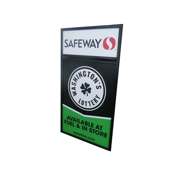 FixtureDisplays®Single Sided Aluminum Snap Frame Bollard Wall Hanging Marketing Frame 12094