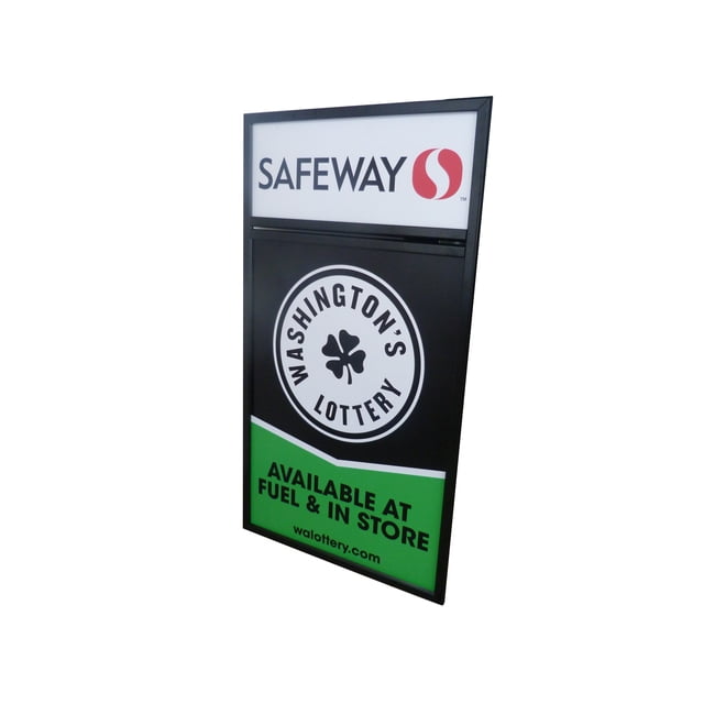 FixtureDisplays®Single Sided Aluminum Snap Frame Bollard Wall Hanging Marketing Frame 12094