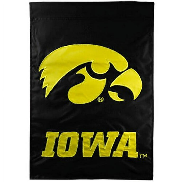 Iowa Hawkeyes Black University Flag – 3x5 Foot Polyester, Double-Sided – Officially Licensed College Flag