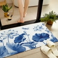 thumbnail image 5 of JML Non-Slip MicrofiberFabric & Rubber Doormat - Soft Entryway Rug for Home/Office (20"x32") - Easy Clean Door Mat for Indoor/Outdoor Use, Blue And White Blossoms, 5 of 5